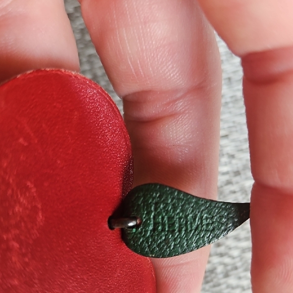 Hermes Leather Apple Bag Charm - Picture 4 of 7